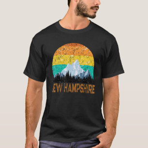 Sunset New Hampshire Nh Souvenir Love Vintage Stat T-Shirt