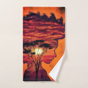 Sunset Night Desire Bath Towel Set - Fantasy