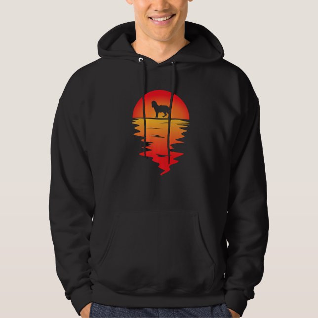 Sunset Norfolk Spaniel Dog Hoodie (Front)