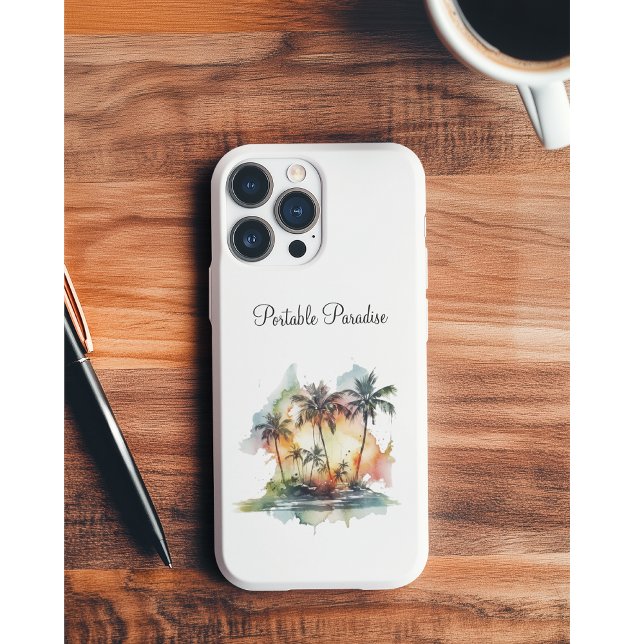 Sunset Oasis, custom Case-Mate iPhone Case (Creator Uploaded)