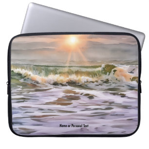 Sunset Ocean Beach Personal Laptop Cover