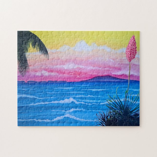 Sunset Ocean  Jigsaw Puzzle (Horizontal)