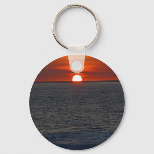 Sunset Ocean Keychain