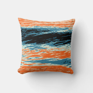 Sunset/Ocean/Wave/Sea Throw Pillow