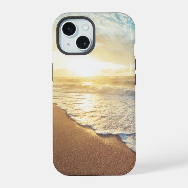 Sunset of Sea View iPhone 15 Case (Back)