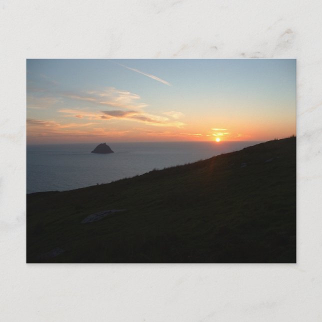 Sunset off the Blasket Islands Postcard (Front)