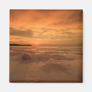 Sunset On A Thai Beach Magnet