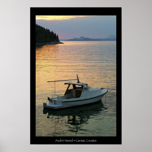 Sunset on Cavtat Bay Poster