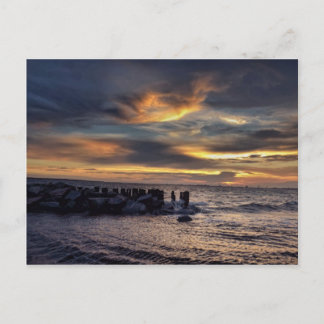 Sunset on Charleston Harbour Postcard