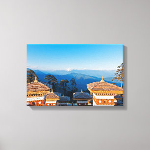 Sunset on Dochula Pass - Bhutan, Himalaya Canvas Print