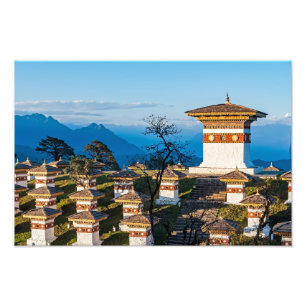 Sunset on Dochula Pass - Bhutan, Himalaya Photo Print