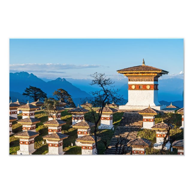 Sunset on Dochula Pass - Bhutan, Himalaya Photo Print (Front)