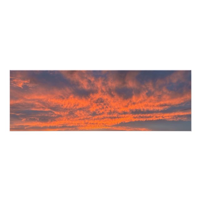 Sunset on Fire Photo Print (Front)