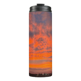 Sunset on Fire Thermal Tumbler