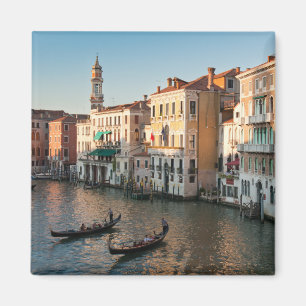 Sunset on Grand canal Venice Italy photograph Magnet