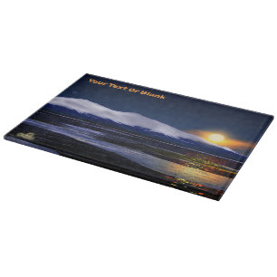 Sunset On Ice Cutting Board
