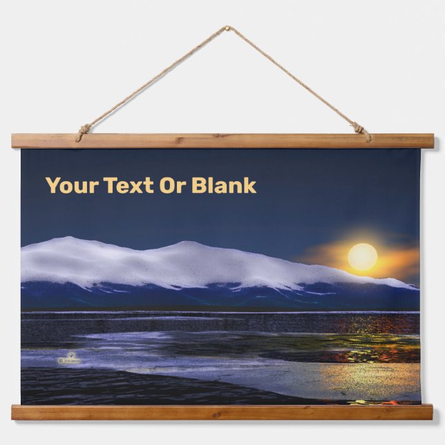 Sunset On Ice Hanging Tapestry (Front)