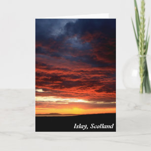 Sunset on Islay, Scotland Card