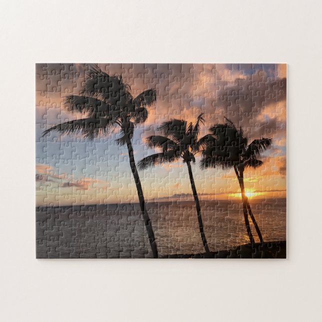 Sunset on Kauai, Hawaii Jigsaw Puzzle (Horizontal)