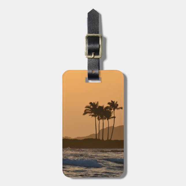 Sunset on Kauai Luggage Tag (Front Vertical)