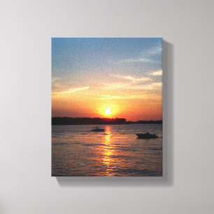 Sunset on Lake Okoboji, Iowa Canvas Print