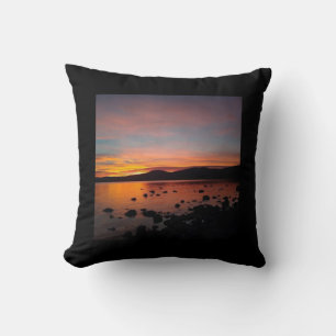 Sunset on Lake Tahoe Throw Pillow