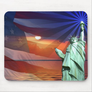 Sunset on Liberty Mouse Pad