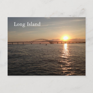Sunset on Long Island Postcard
