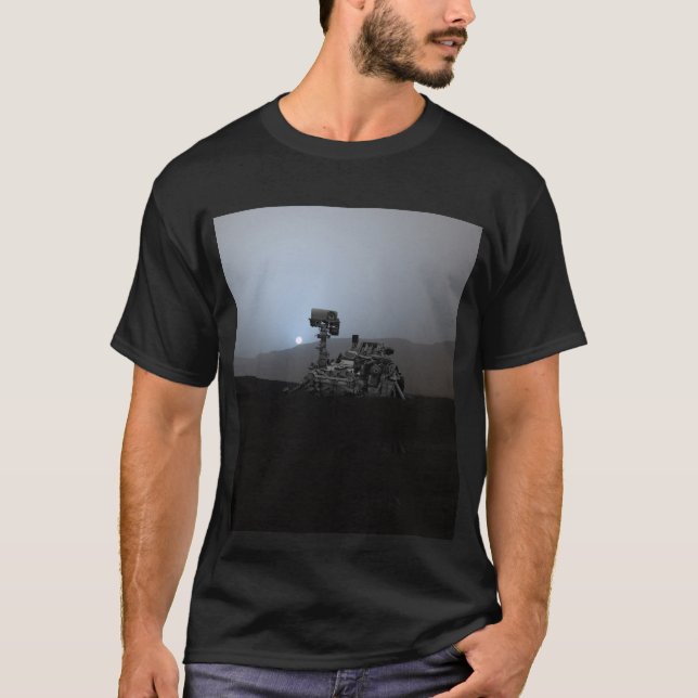 Sunset on Mars Curiosity Rover T-Shirt (Front)
