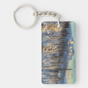 Sunset on Mount Fellows Keychain