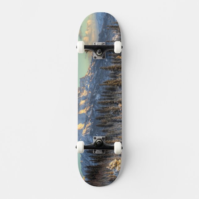 Sunset on Mount Fellows Skateboard (Front)