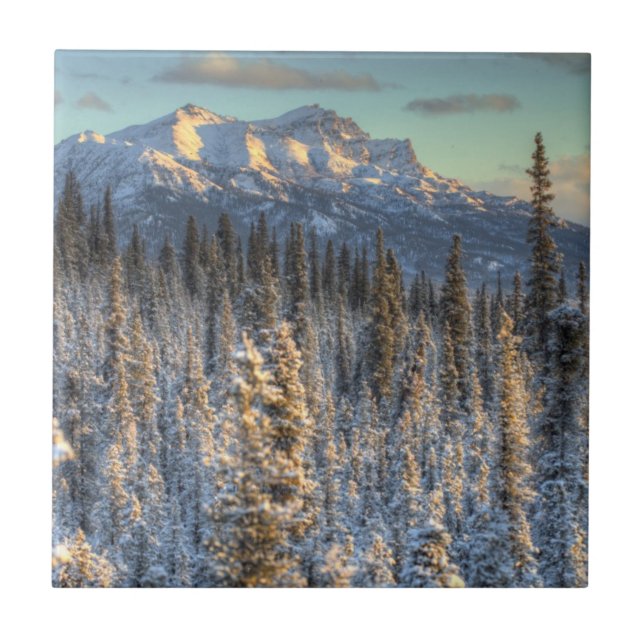 Sunset on Mount Fellows Tile (Front)