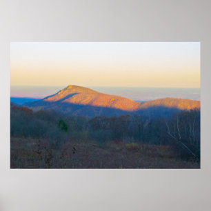 Sunset on Old Rag Mountain, Shenandoah NP, VA Poster