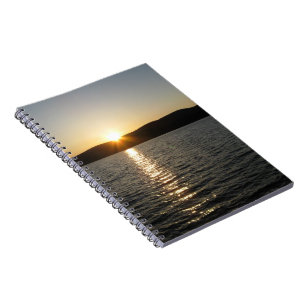 Sunset on Onota Lake: Horizontal Notebook