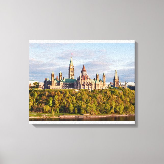 Sunset on Parliament Hill - Ottawa Canvas Print (Front)
