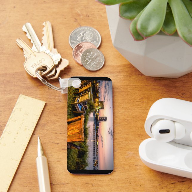 Sunset on Pensacola Beach Photo Keychain (Desk)