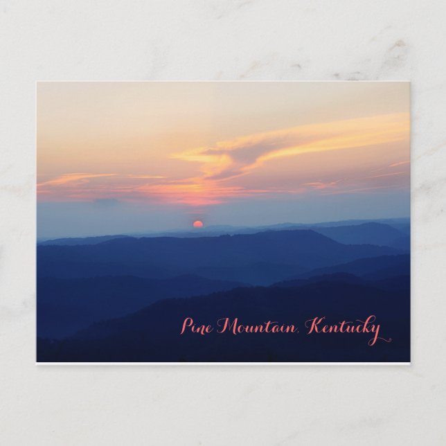 Sunset on Pine Mountain by JerseyFawn Postcard (Front)