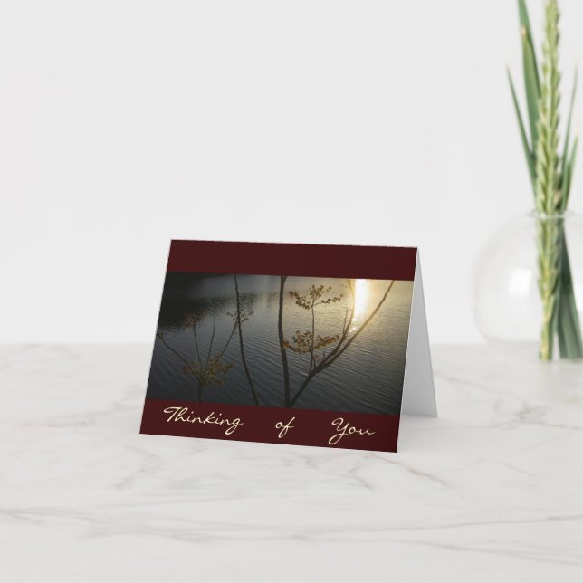 Sunset on Ripples/Thinking-of-You Card (Front)
