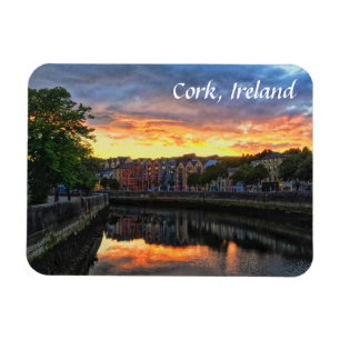 Sunset on River Lee, Cork Ireland Magnet
