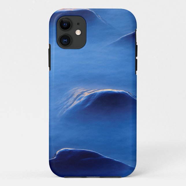 Sunset on rocks protruding through foamy water Case-Mate iPhone case (Back)