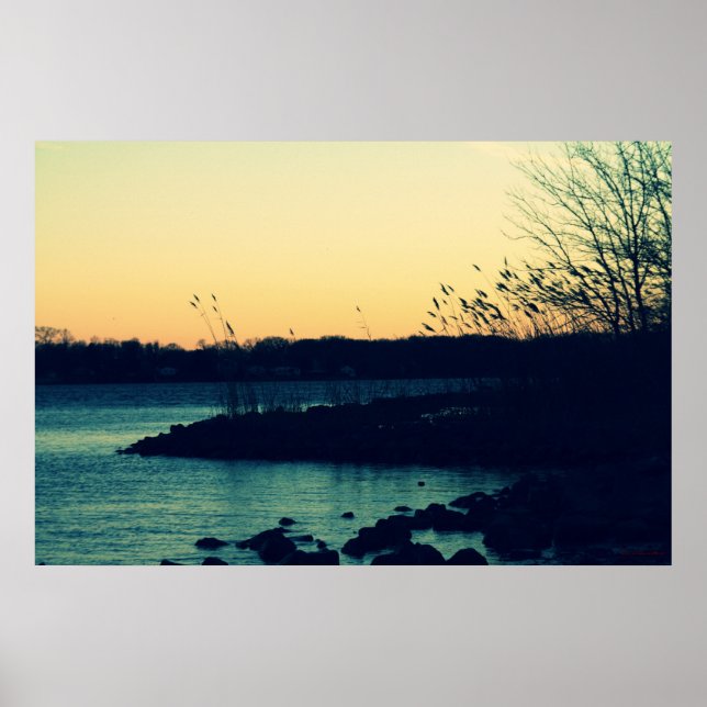 Sunset on the Bay #4015 Poster (Front)
