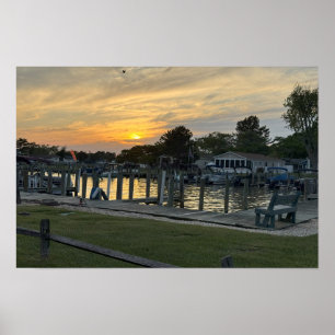 Sunset on the Bay Poster