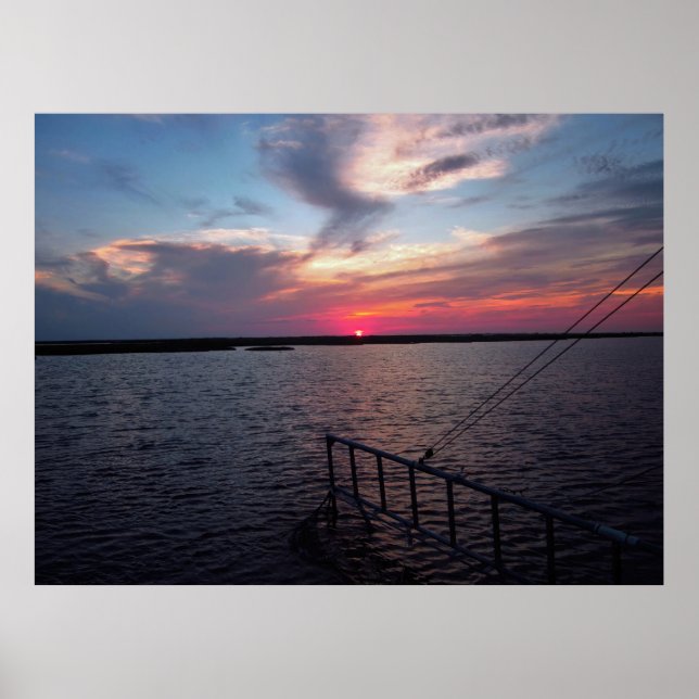 Sunset on the Bayou Poster (Front)