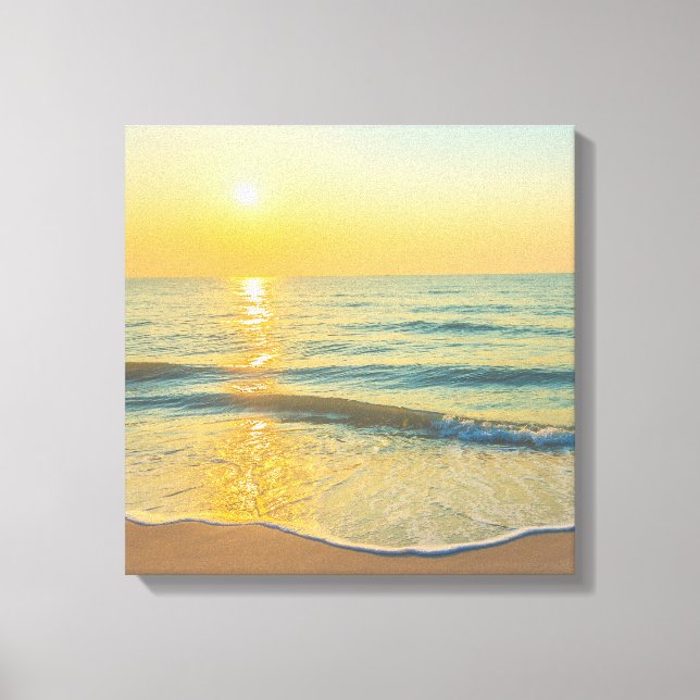 Sunset on the Beach Canvas Print (Front)