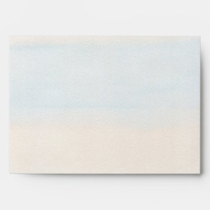 sunset on the beach destination wedding coral  envelope
