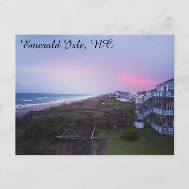 Sunset on the Beach Postcard (Front)