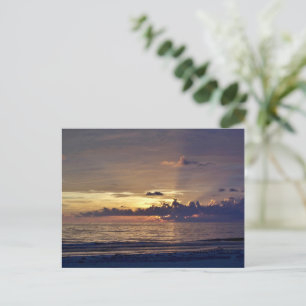 Sunset on the Beach Thank You Card