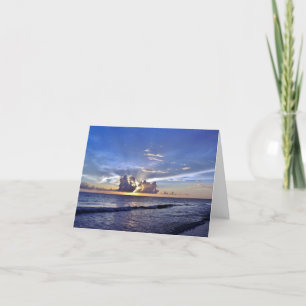 Sunset on the Beach Thank You Card