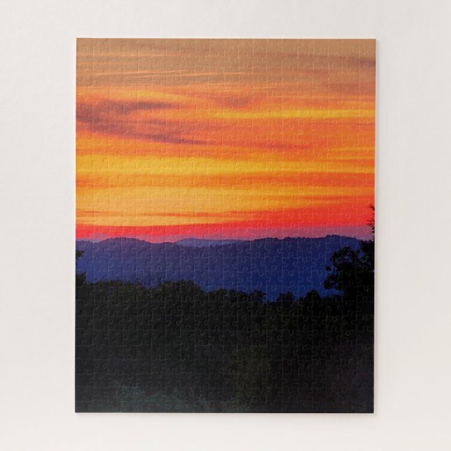 Sunset on the Blue Ridge Parkway Jigsaw Puzzle (Vertical)