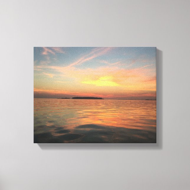 Sunset on The Chesapeake bay Canvas Print (Front)